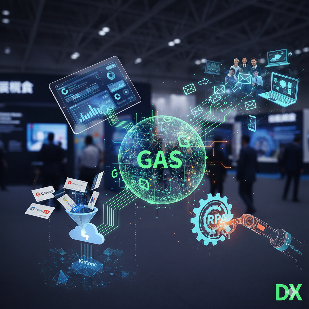 展示会後の名刺350枚！手動メール送付